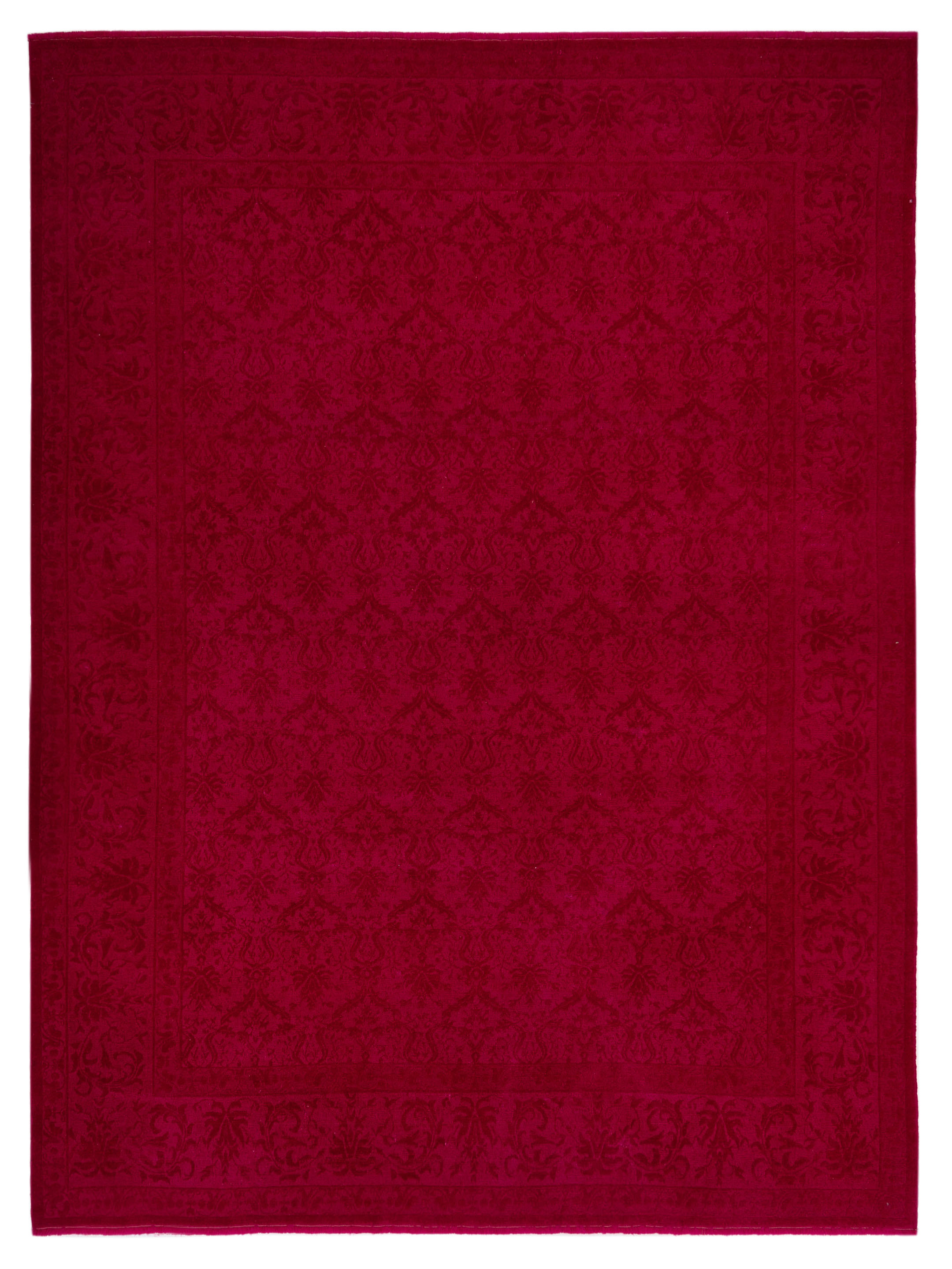 Color Bouquet Transitional Red Red 10x12 Area Rug	